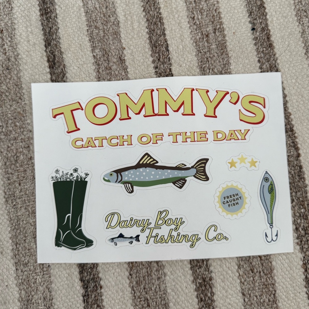 Dairy Boy fisherman’s daughter sticker set